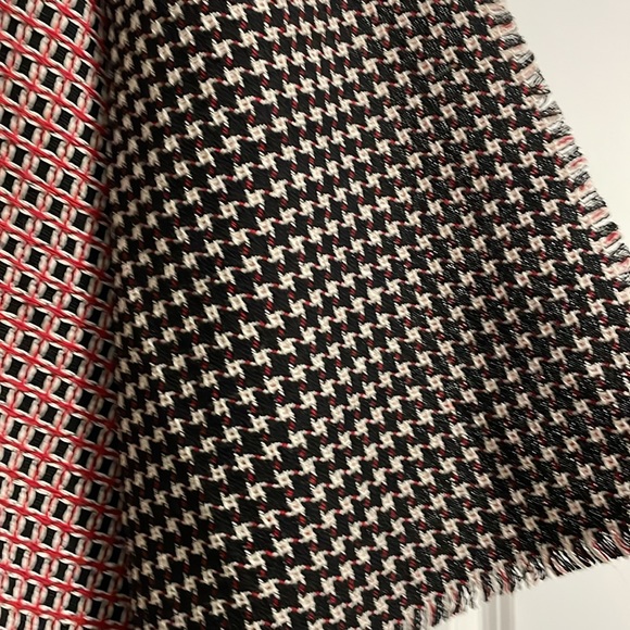 Red and Black Checked Scarf 2 Ways - Picture 3 of 3